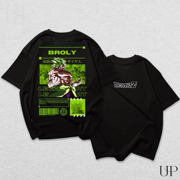 Camiseta Camisa Dragon Ball Anime Broly Super Saiyajin Filme Premium Envio Rápido Streetwear Y2K