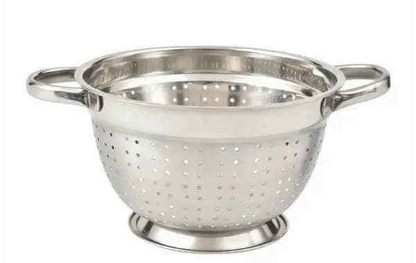 Escorredor De Massas E Macarrão Em Aço Inox 24cm