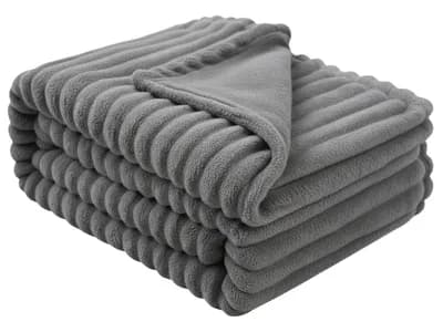 Manta Cobertor Canelada Casal Soft Antialergico 200x180cm