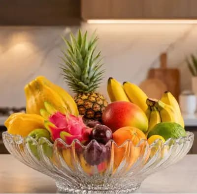 Fruteira de vidro